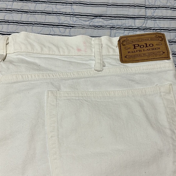 Polo Ralph Lauren Varick Slim Denim Jeans size  42x32 White Straight Leg Pants - Picture 13 of 13